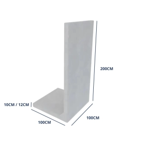 Mur Ogrodzeniowy 200cmx100cm Beton Architektoniczny